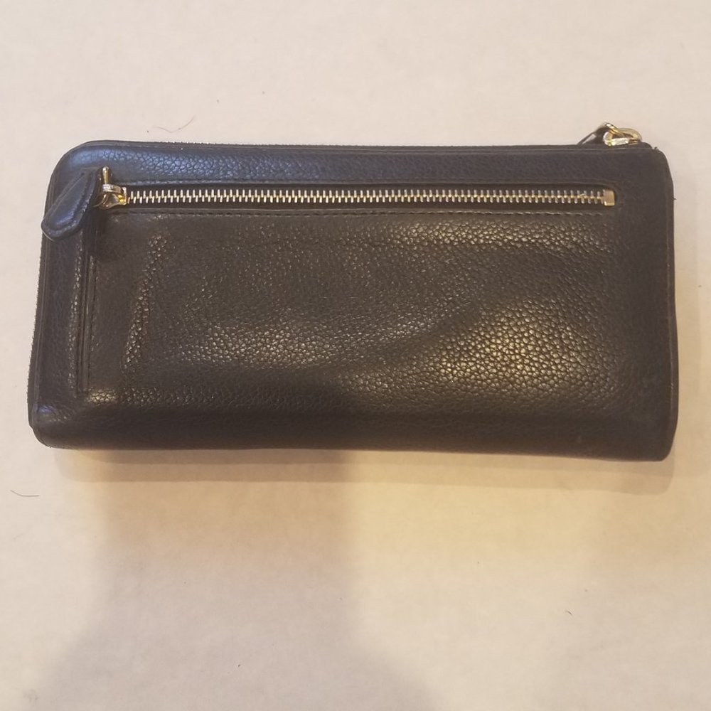Prada Black Leather Wallet with Gold Accents - Picture 2 of 5